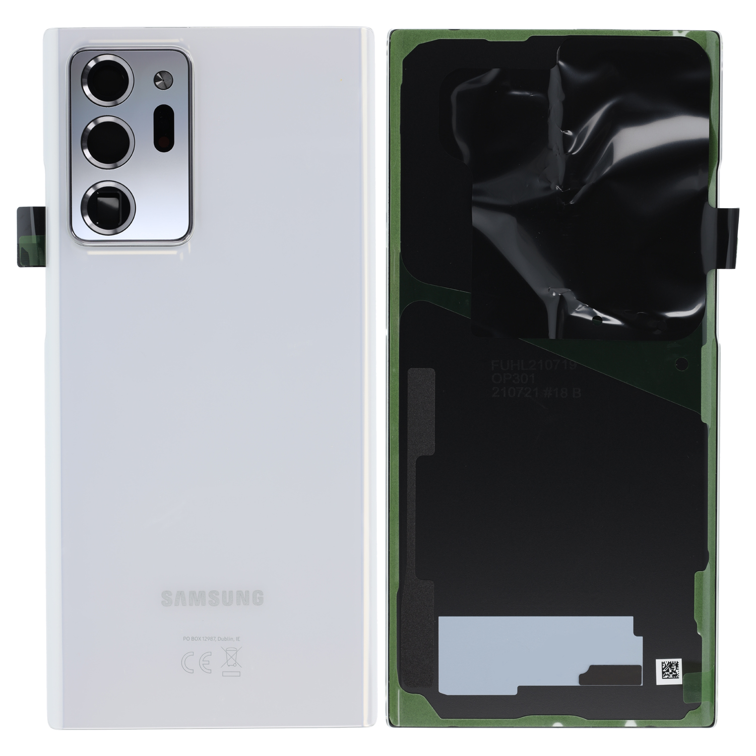 Samsung Galaxy Note20 Ultra N985F, Note20 Ultra 5G N986F Akkudeckel, Seviceware, Mystic White