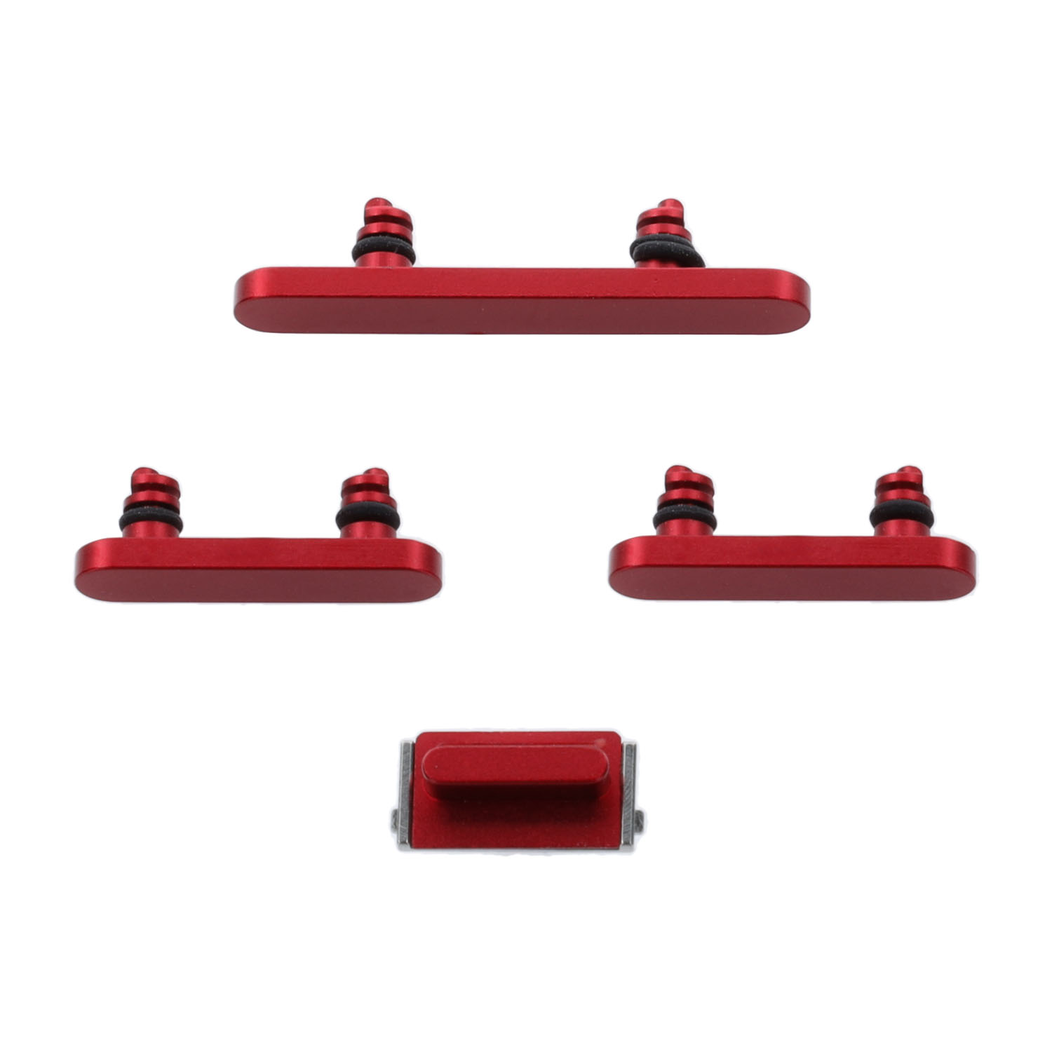 Side Button Set Compatible to iPhone 13 Mini (A2628), Red