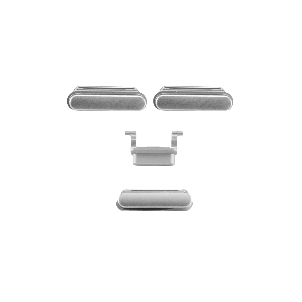 Tasten-Set mit Volume, Mute und Power Taste Kompatibel mit iPhone 6S Silber