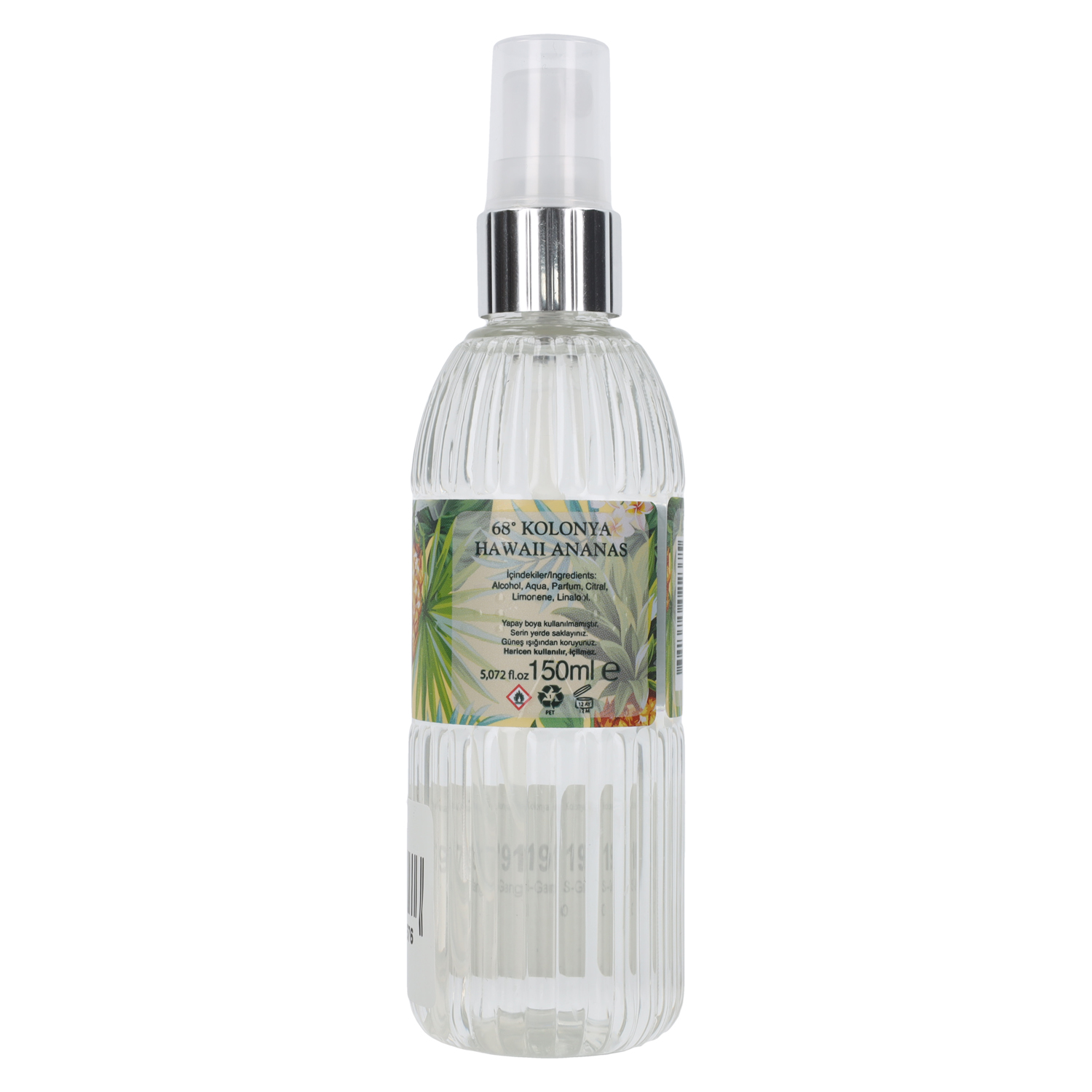 Kolonya Hawai Ananas (Hawai Pineapple) fragrancy 150 ml Spray