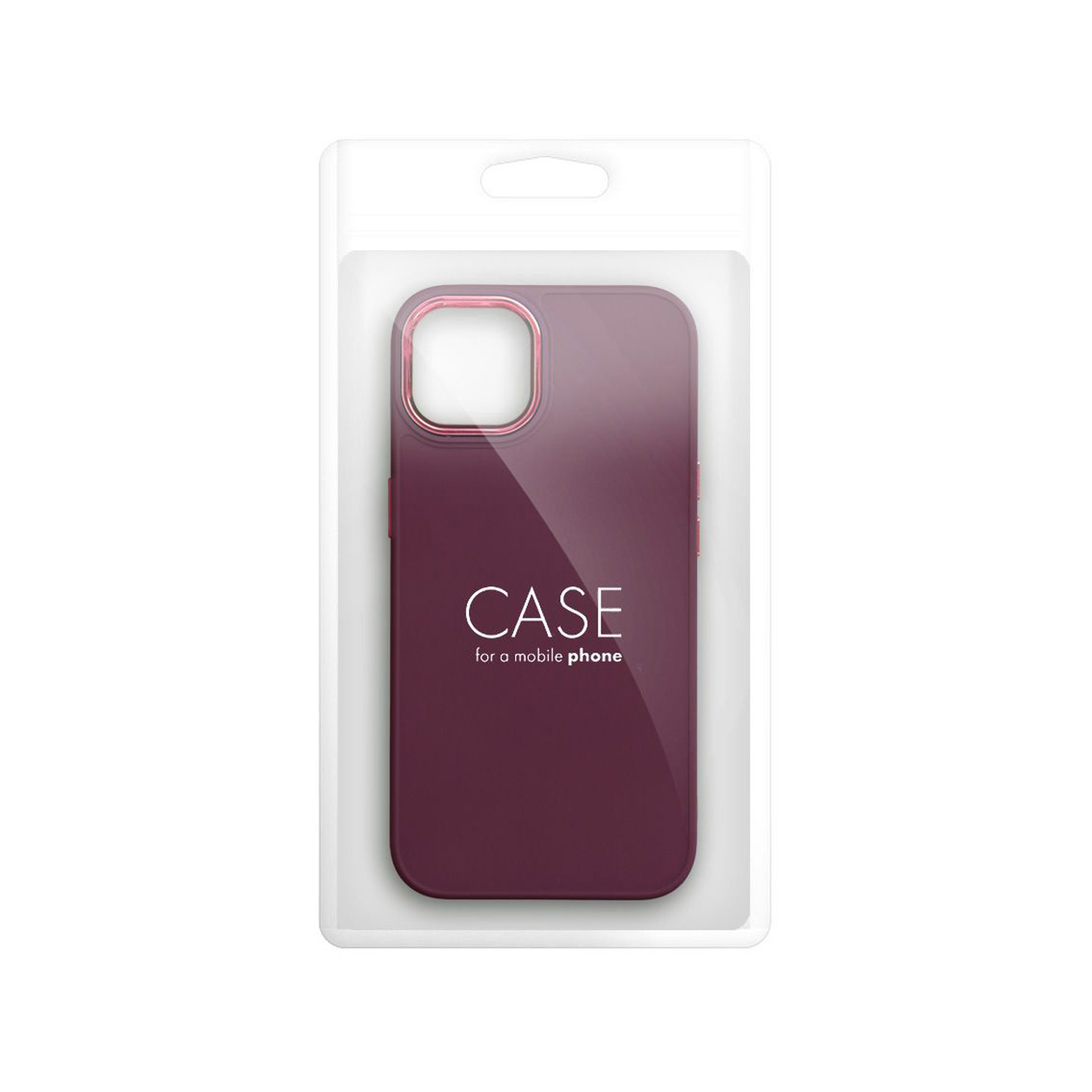 PT line Protective Case, Purple with Frame for iPhone 15 Plus