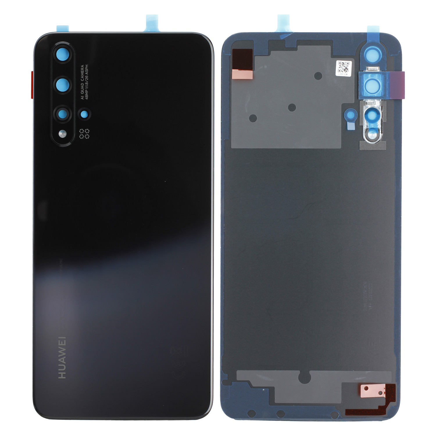 Huawei Nova 5T (YAL-L21, YAL-L61, YAL-L71, YAL-L61D) Battery Cover, Service Pack, Black