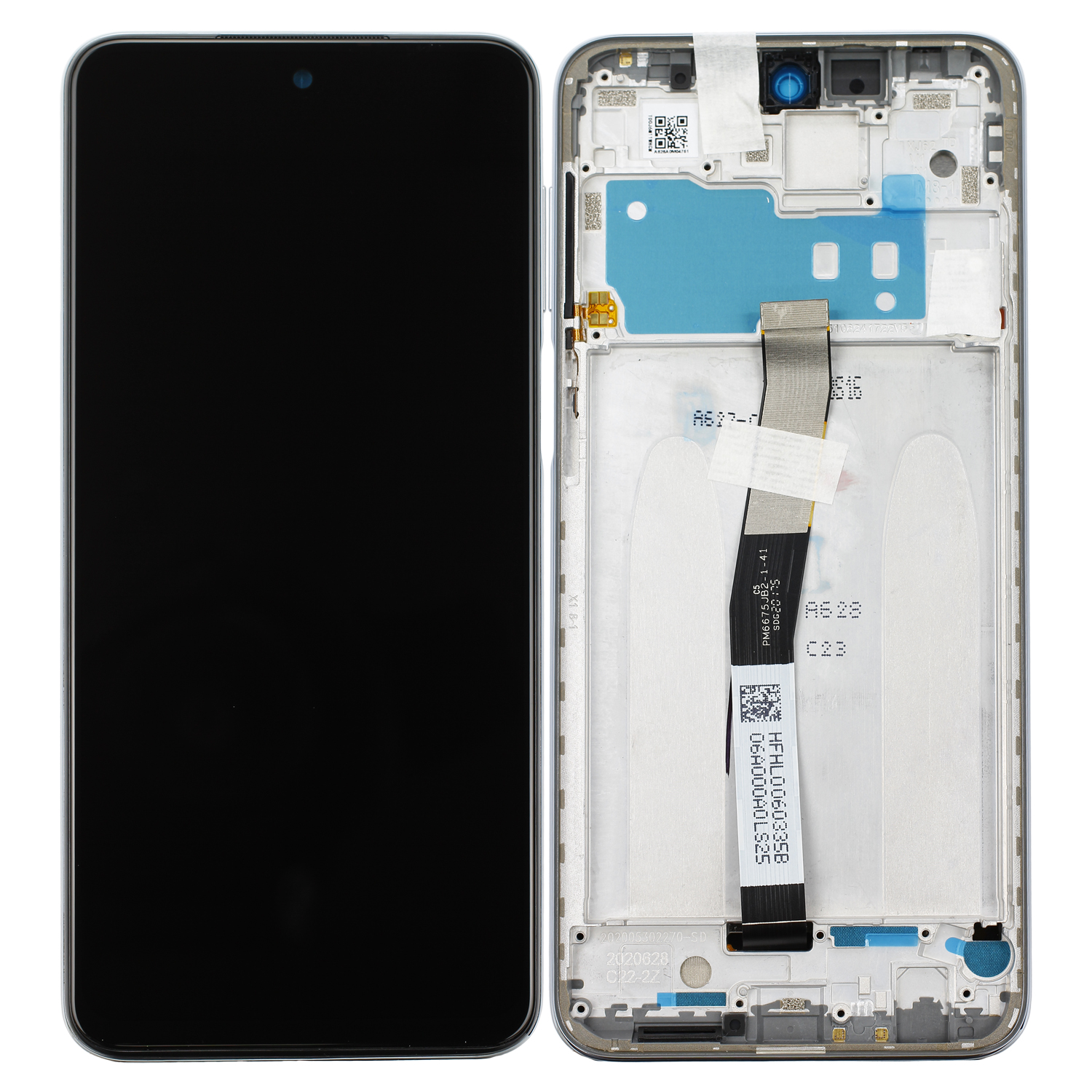 Xiaomi Redmi Note 9 Pro LCD Display, Service Part White