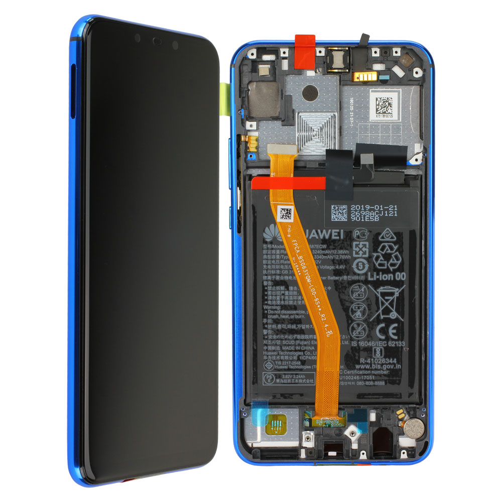 Huawei P Smart+ INE-LX1 LCD Display, Lila (Serviceware)