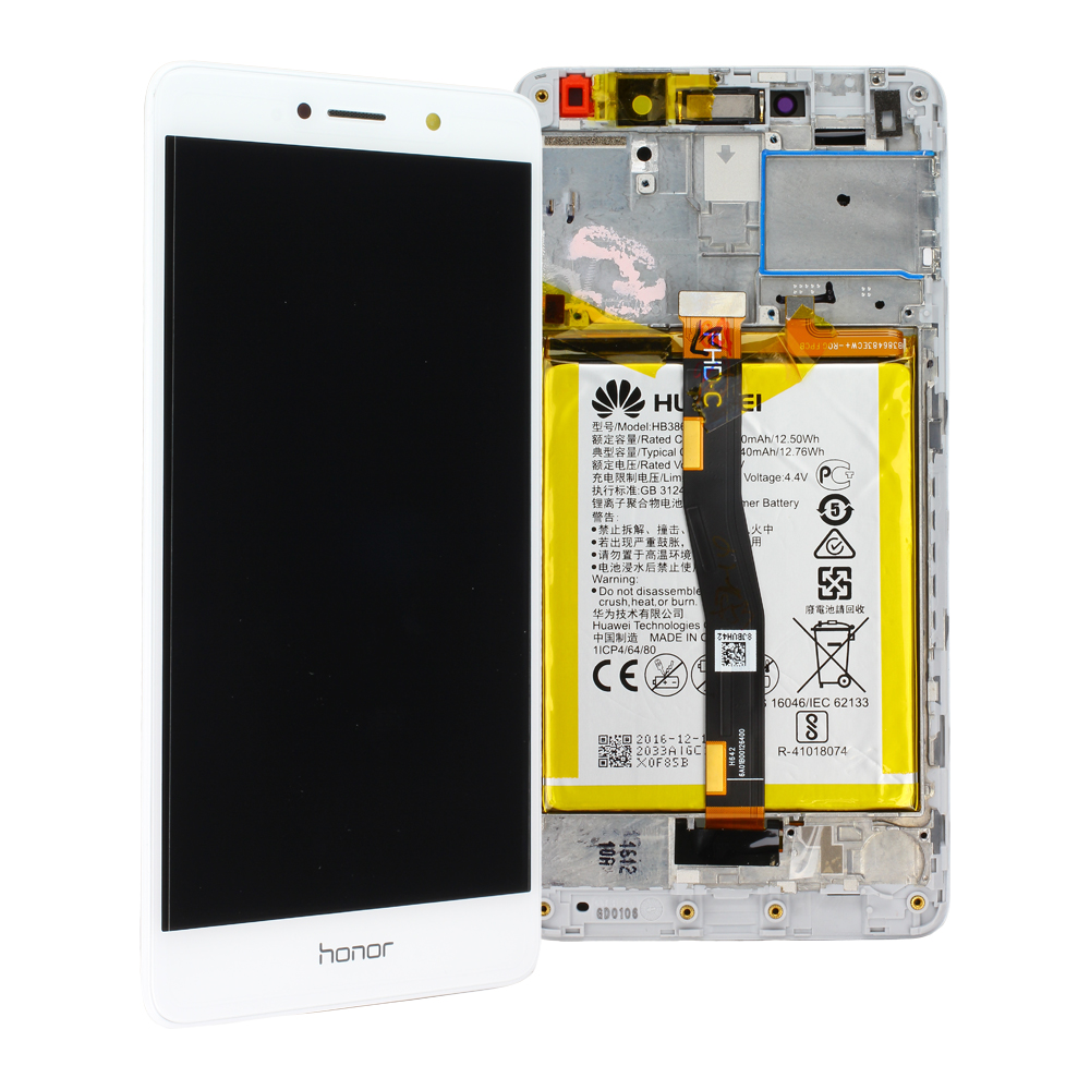Huawei Honor 6X BLN-L21 LCD Display, Weiß Serviceware