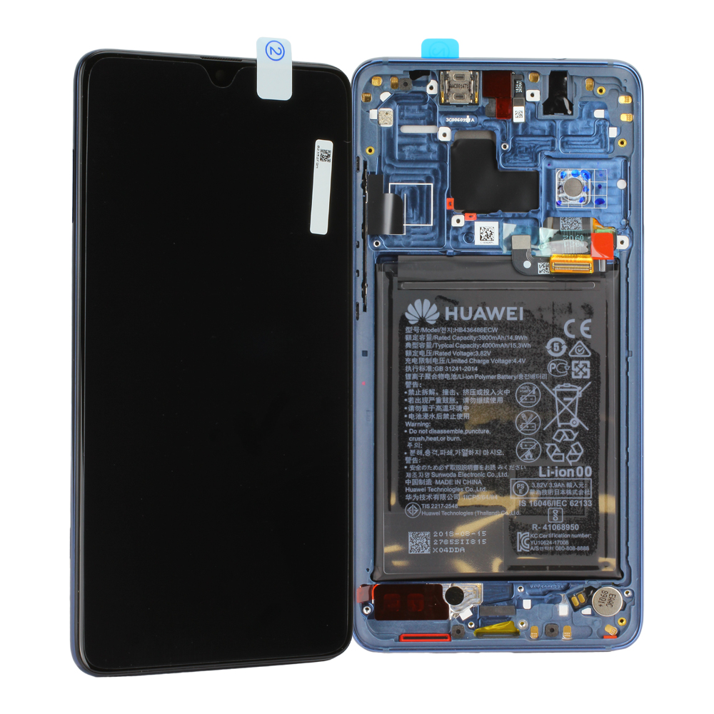 Huawei Mate 20 HMA-09/HMA-L29 LCD Display, Blau (Serviceware)