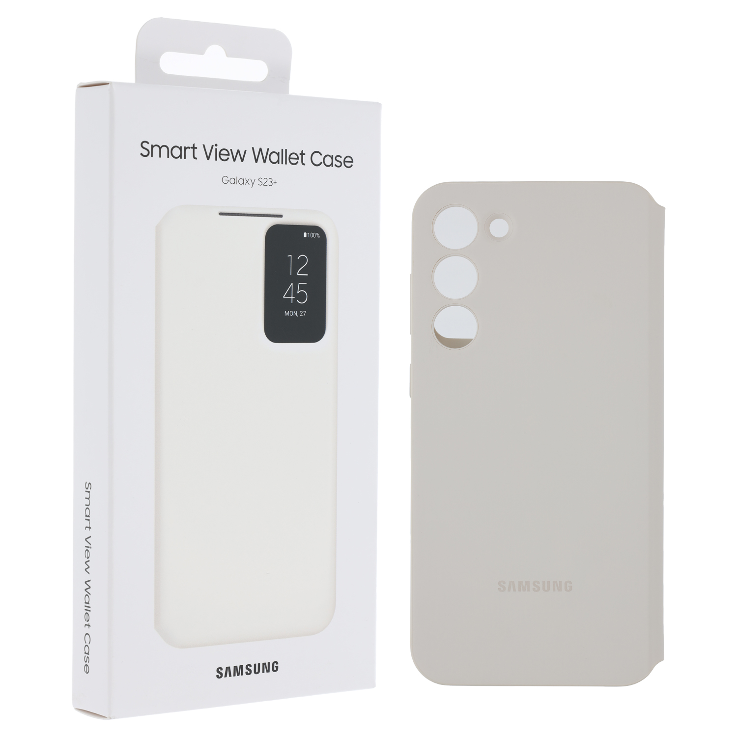 Samsung Galaxy S23+ S916B Smart View Wallet Case EF-ZS916CUEGWW, Creme