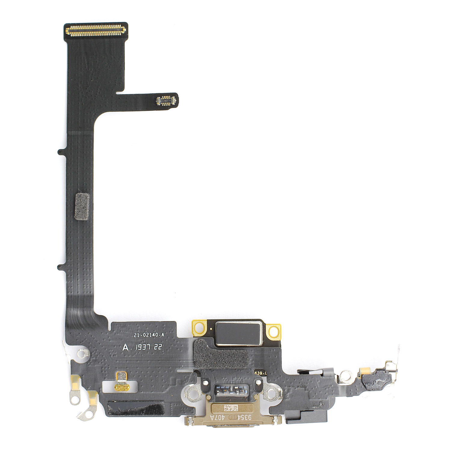 Dock Connector Flex compatible with iPhone 11 Pro, Gold incl. Connector Chip soldered