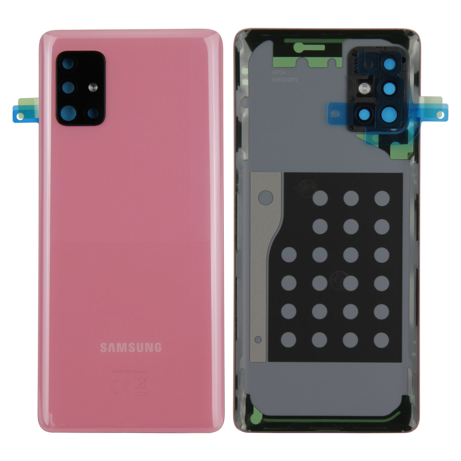 Samsung Galaxy A51 5G A516F Akkudeckel, Prism Cube Pink