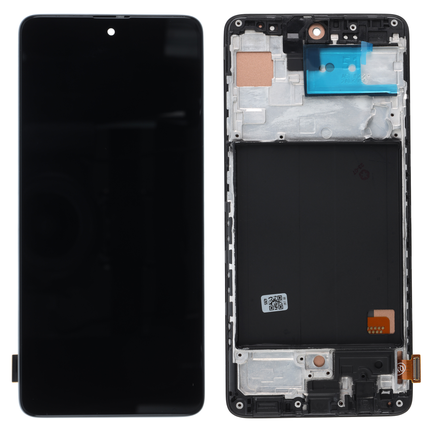 LCD Display Kompatibel zu Samsung Galaxy A51 (A515F) mit Rahmen INCELL (Fingerprint Sensor wird nicht unterstüzt)