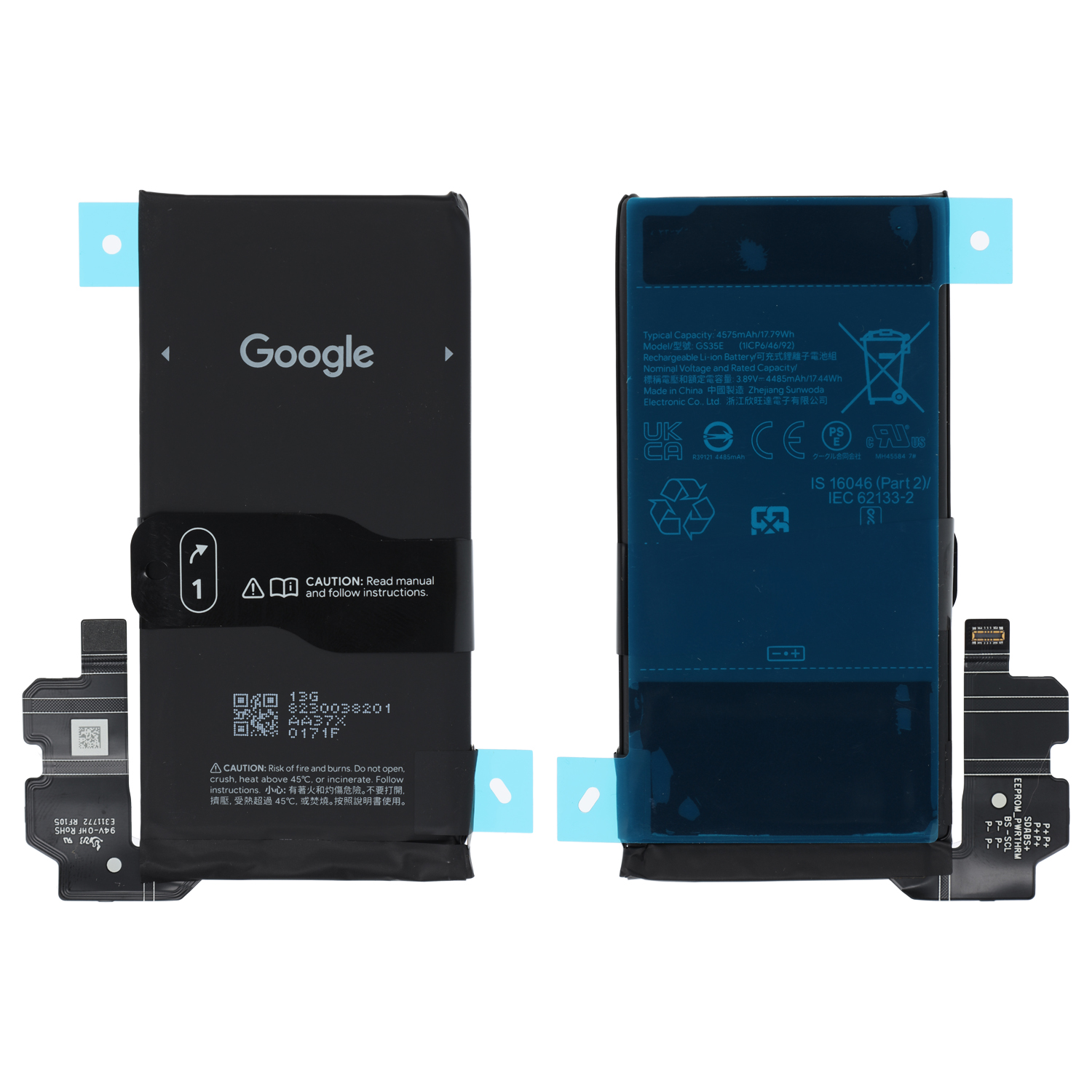 Google Pixel 8 (GKWS6, G9BQD) Akku