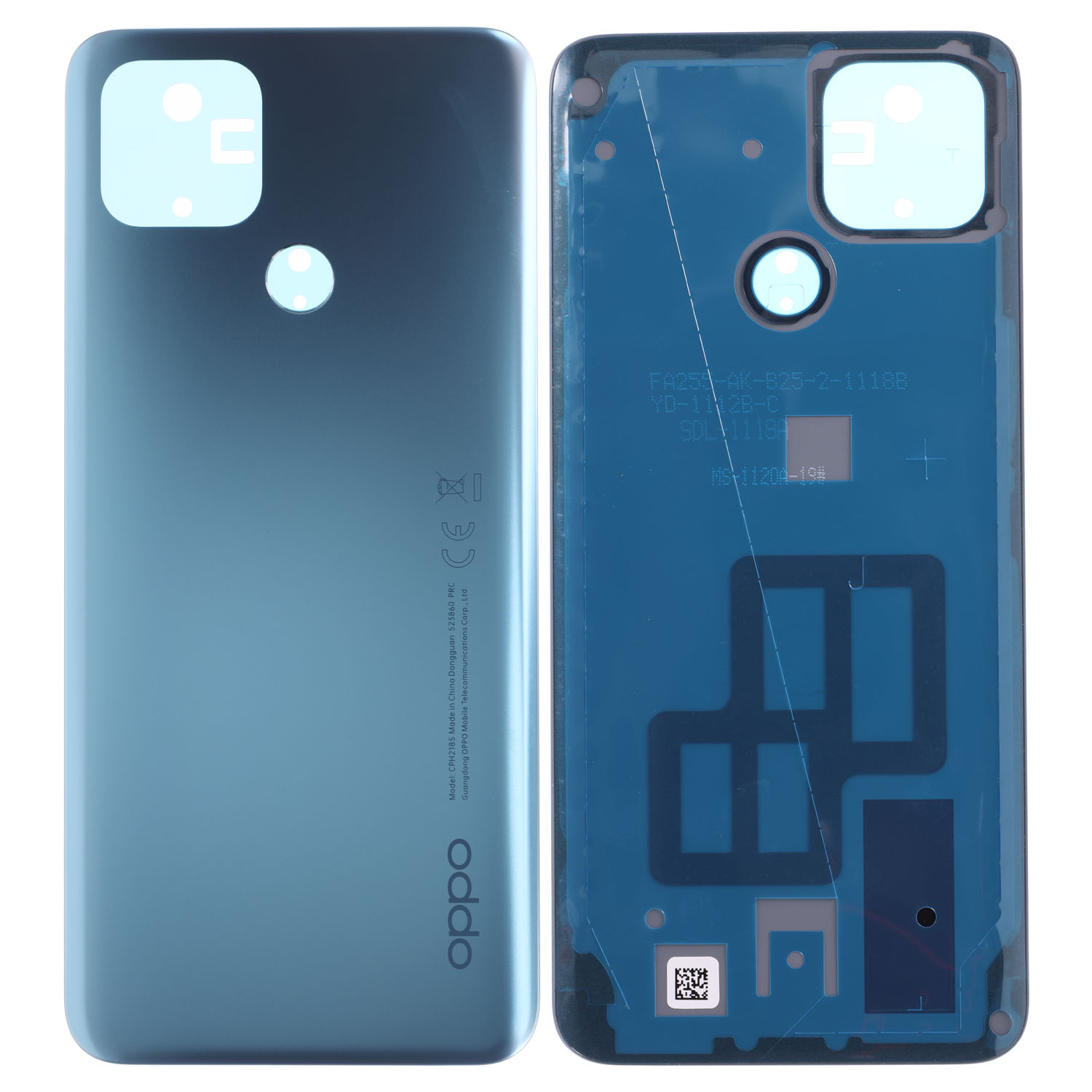 Oppo A15 (CPH2185), A15s (CPH2179)  Battery Cover, Blue