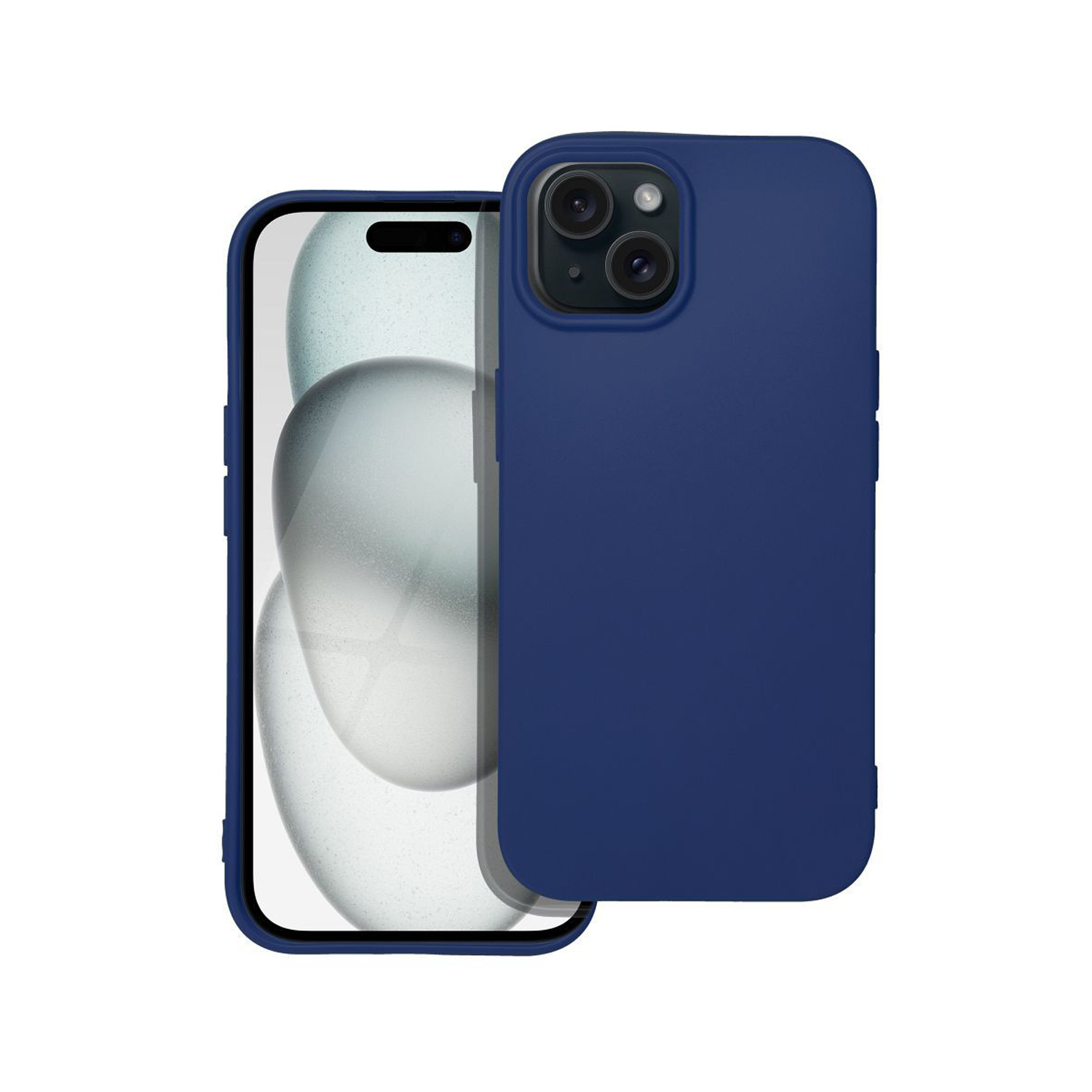 PT line Silikon Schutzhülle für iPhone 15, Blau