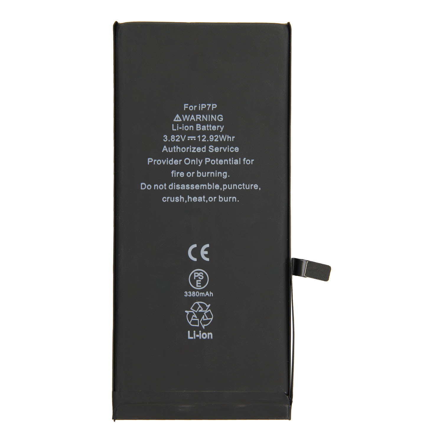Battery with Extra Power  for Apple iPhone 7 Plus, 3800mAh incl. battery adhesive sticker