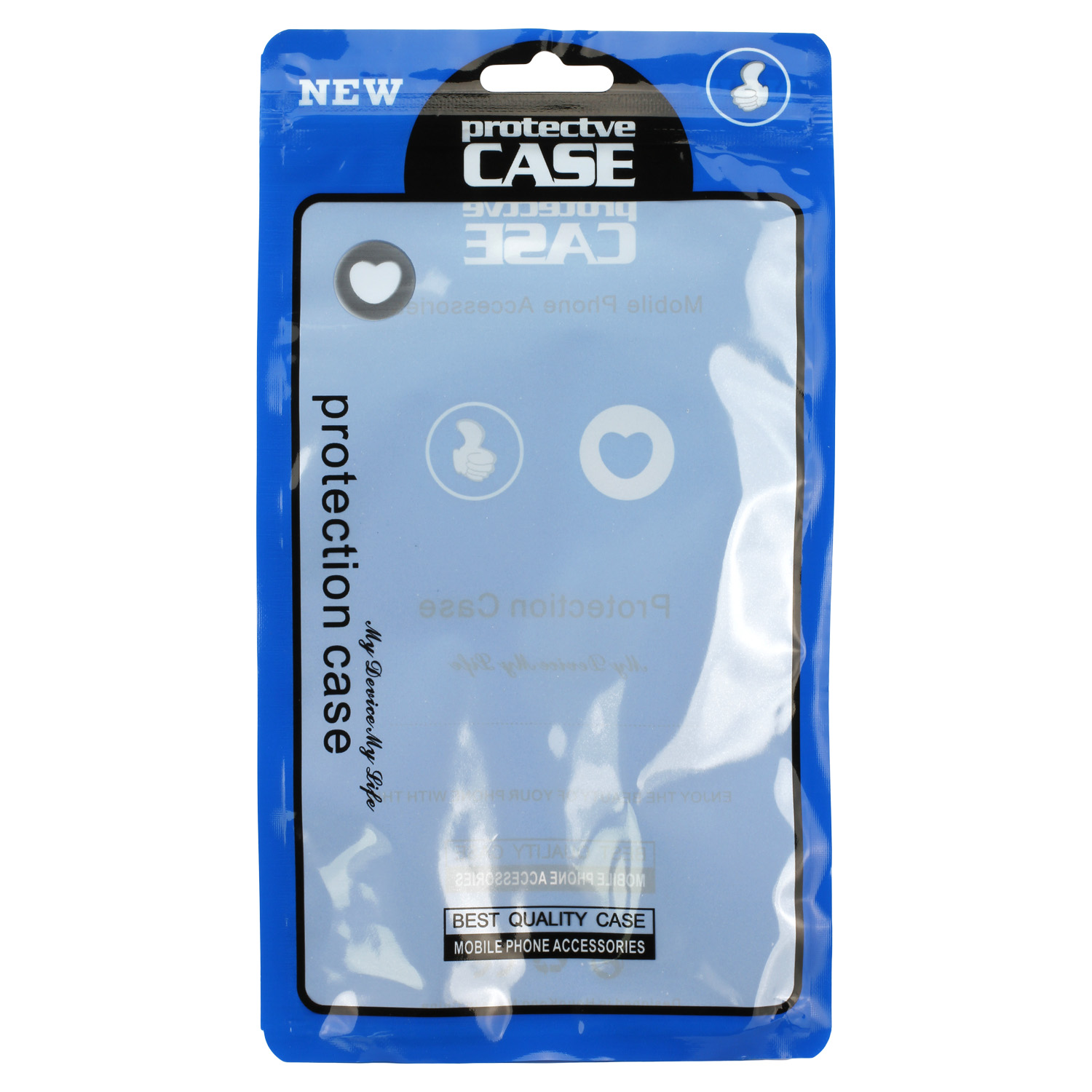 Plastic Bag blue for Cases (without content)
