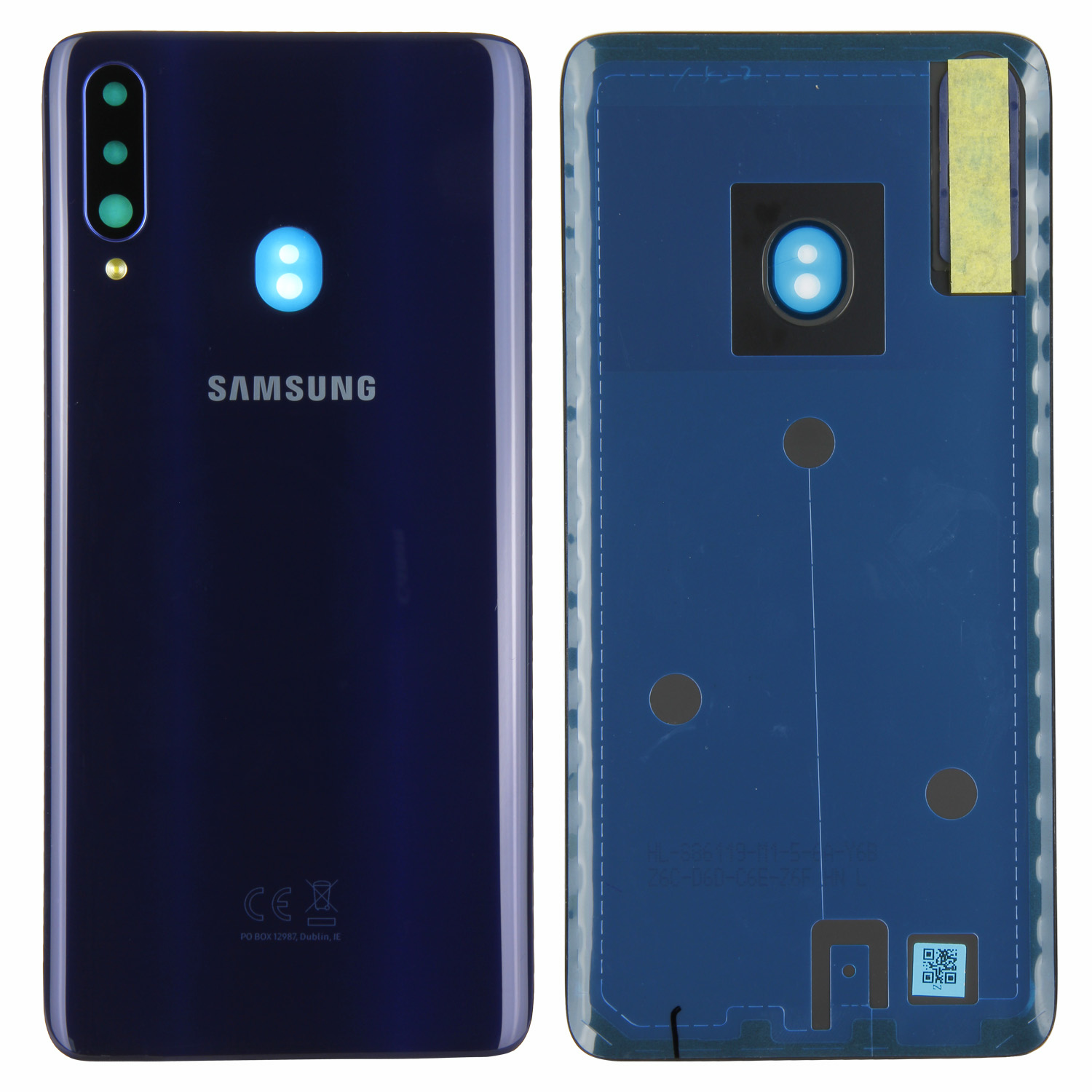 Samsung Galaxy A20s A207F Akkudeckel, Blau