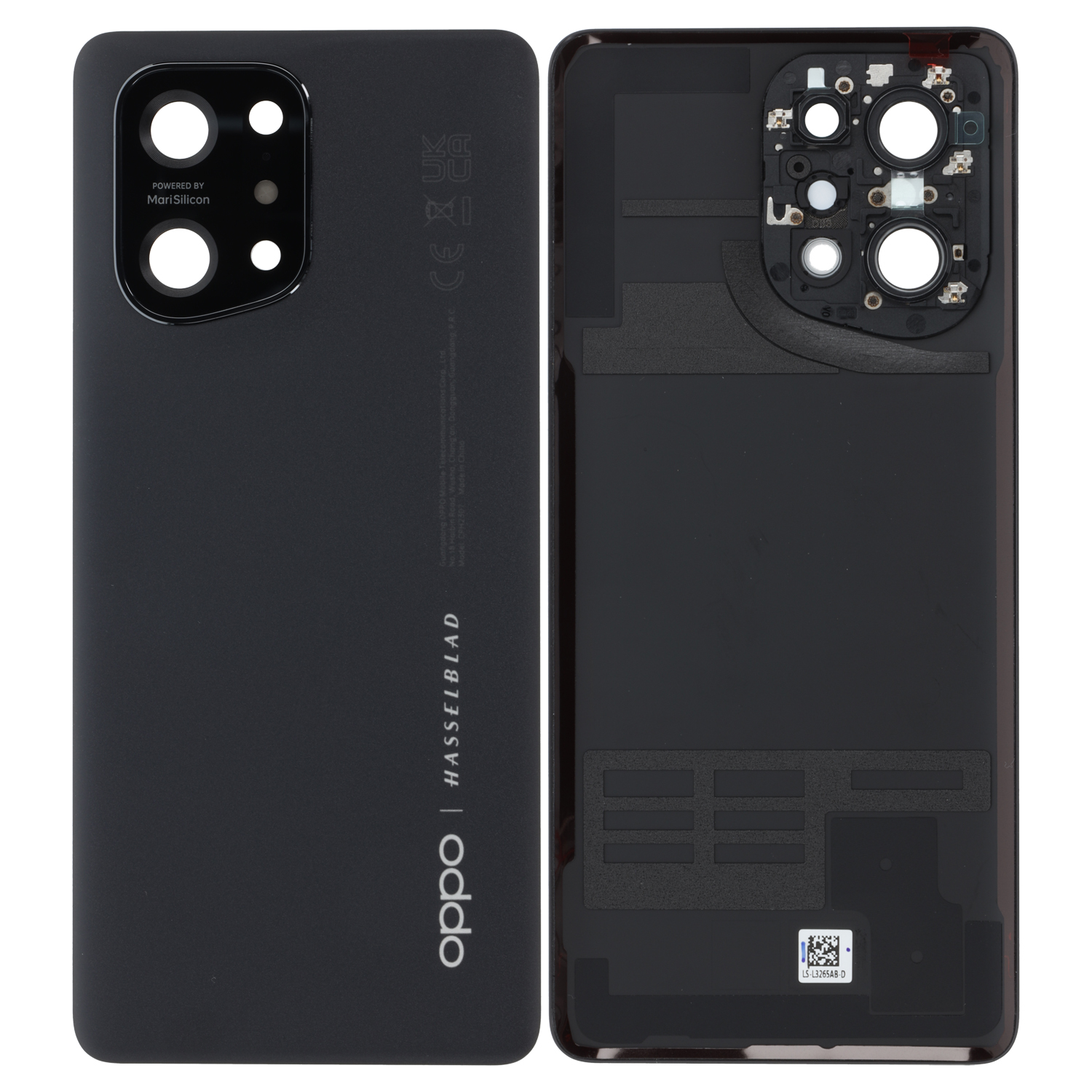 Oppo Find X5 (CPH2307,  PFFM10) Battery Cover, Black
