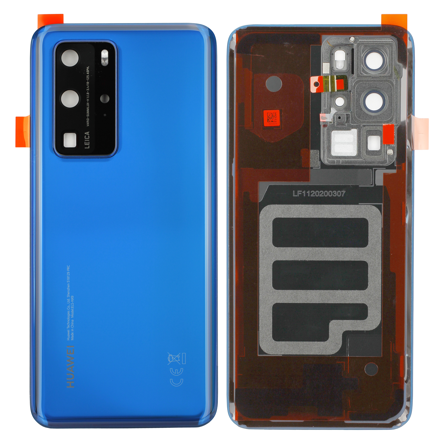Huawei P40 Pro (ELS-NX9, ELS-N04) Battery Cover Deep Sea Blue Service Pack