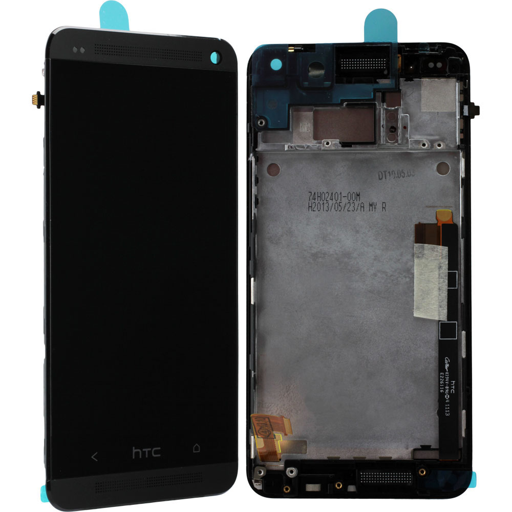 HTC One M7 LCD Display, Schwarz