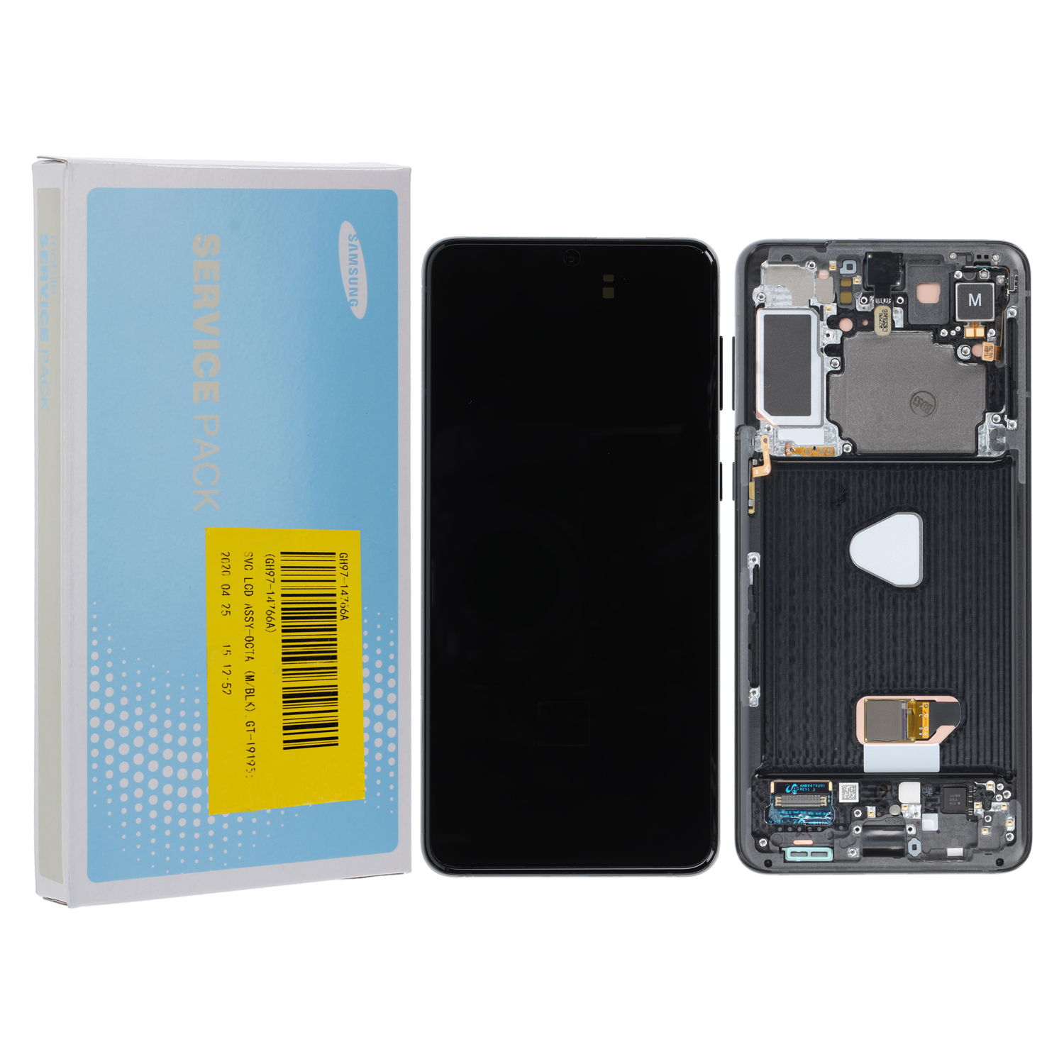Samsung Galaxy S21+ G996B/DS LCD Display (with CAM /No Battery) Phantom Black Service Pack