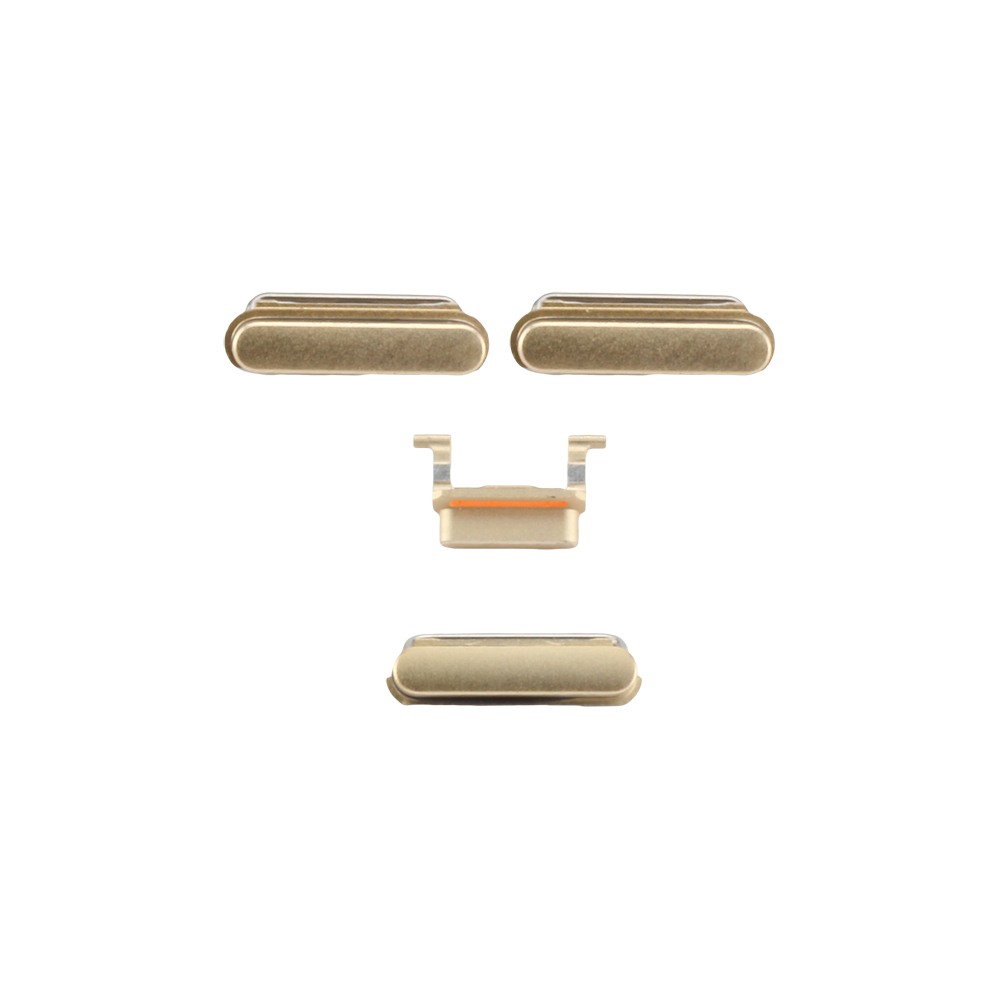 Button Set with Volume, Mute and Power Button compatible with iPhone 6S Gold