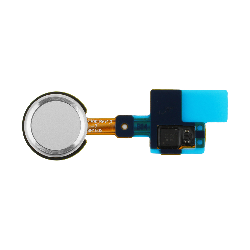 Home Button With Flex Cable Silver compatible with LG G5