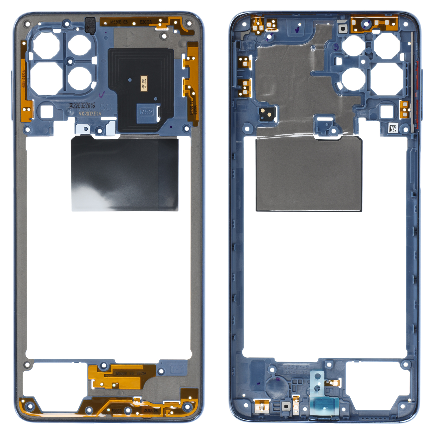 Samsung Galaxy M53 5G M536B Middle Frame Blue