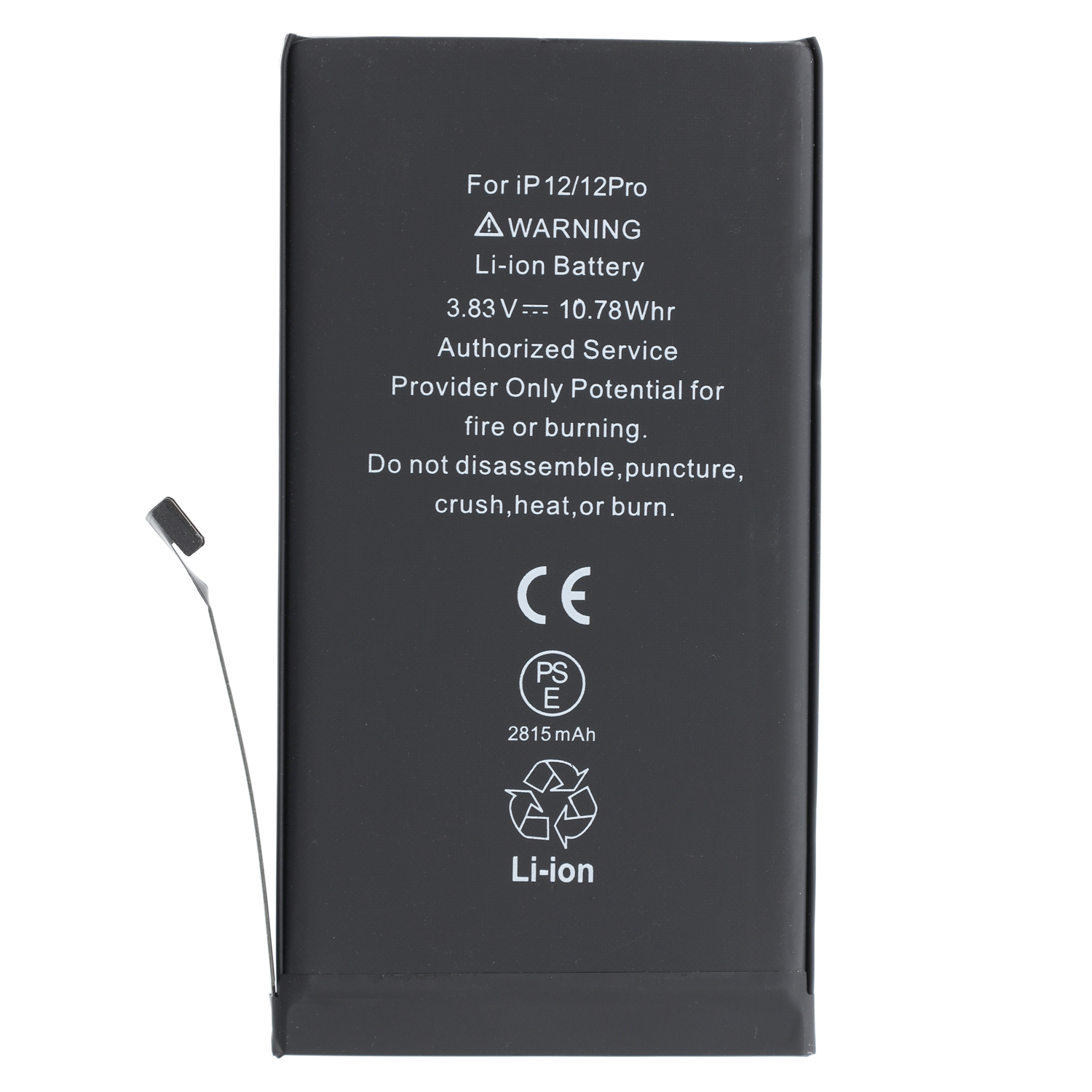 Battery Compatible with  iPhone 12 (A2403), iPhone 12 Pro (A2407)  incl. Battery Adhesive Sticker