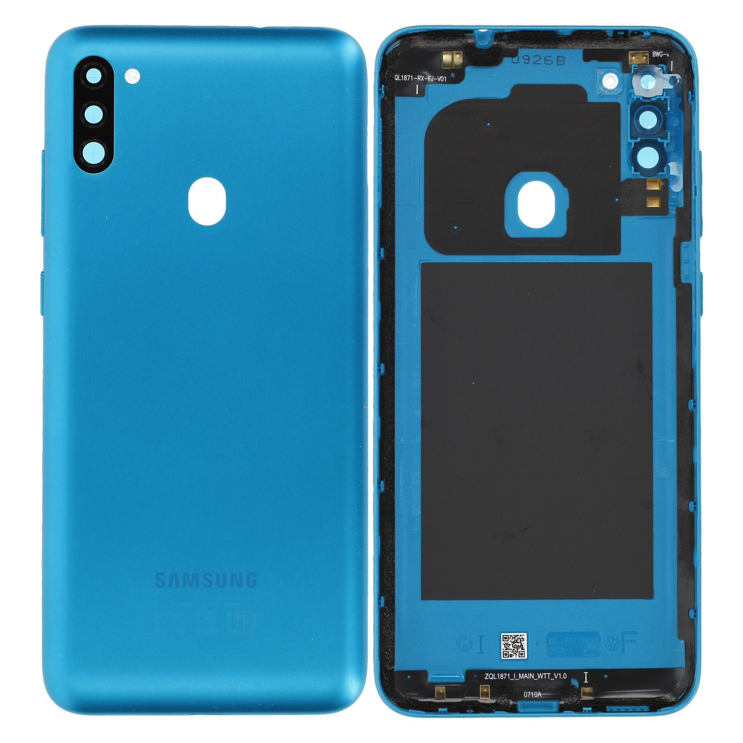 Samsung Galaxy M11 M115F Akkudeckel, Blau Serviceware
