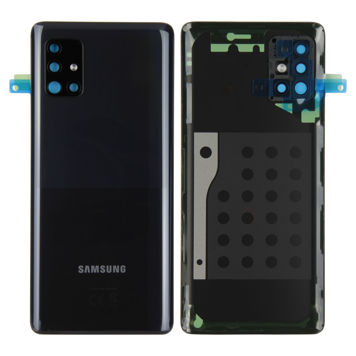 Samsung Galaxy A51 5G A516F Akkudeckel, Prism Cube Black