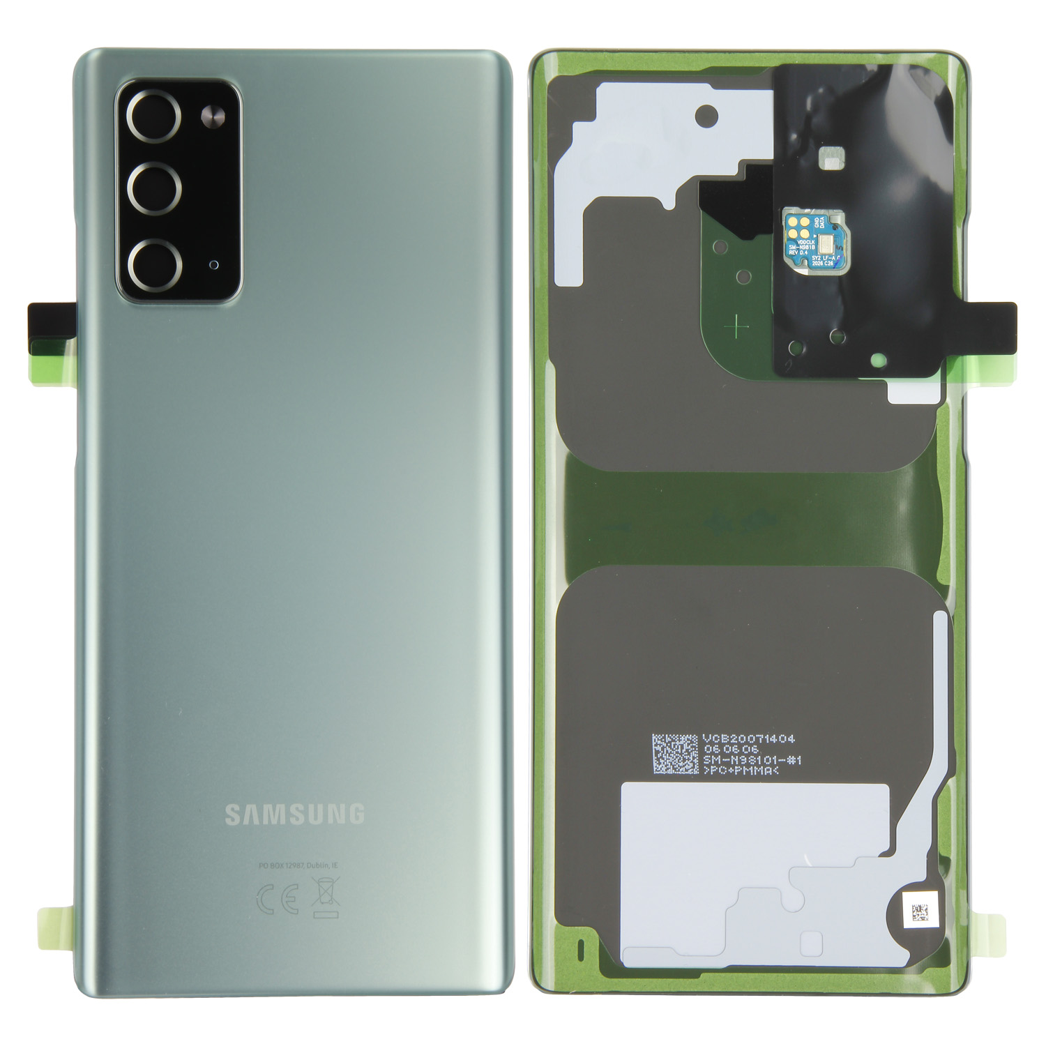 Samsung Galaxy Note20 N980F Akkudeckel, Seviceware, Mystic Green