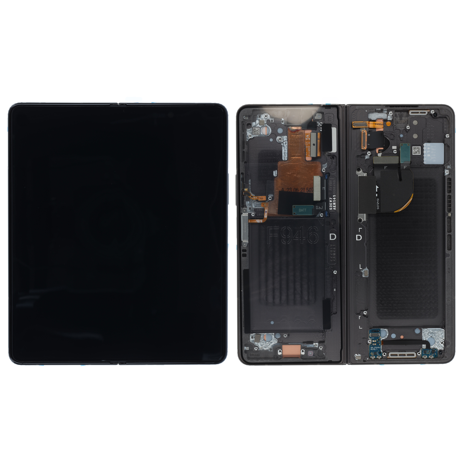 Samsung Galaxy Z Fold5 (SM-F946B) LCD Display, Grau/Blau