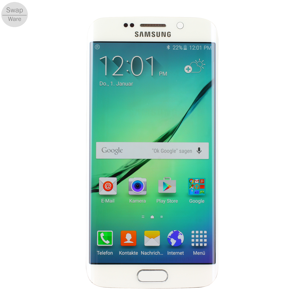 Samsung Galaxy S6 Edge G925 LCD Display, Weiß Swap** B-Qualität