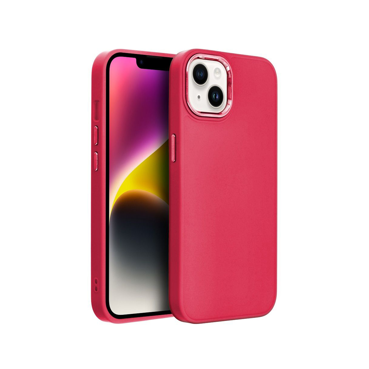 PT line Protective Case Magenta with Frame  for iPhone 15 Pro Max