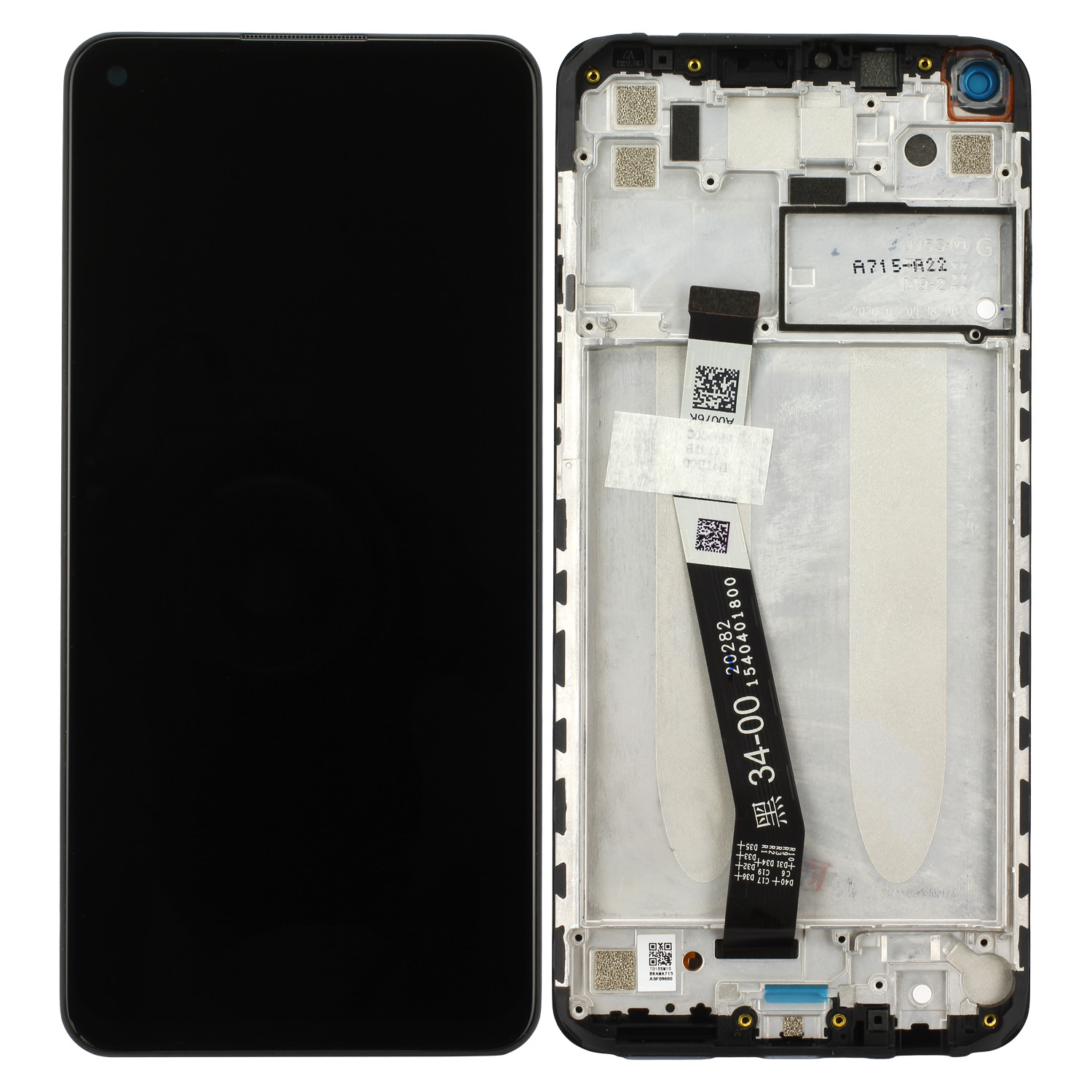 Xiaomi Redmi Note 9  LCD Display Serviceware Midnight Black