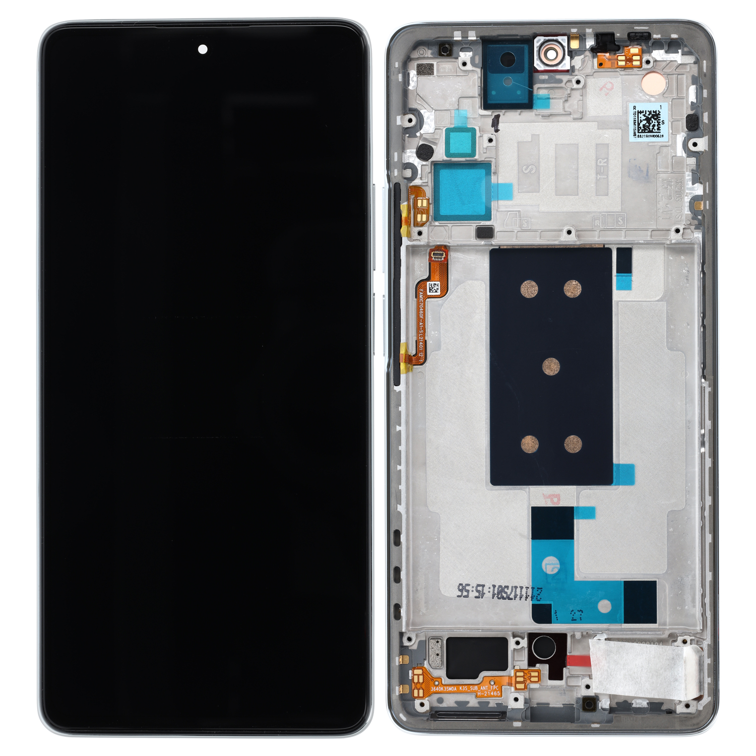 Xiaomi Mi 11T (K11R) LCD Display, Silber Serviceware
