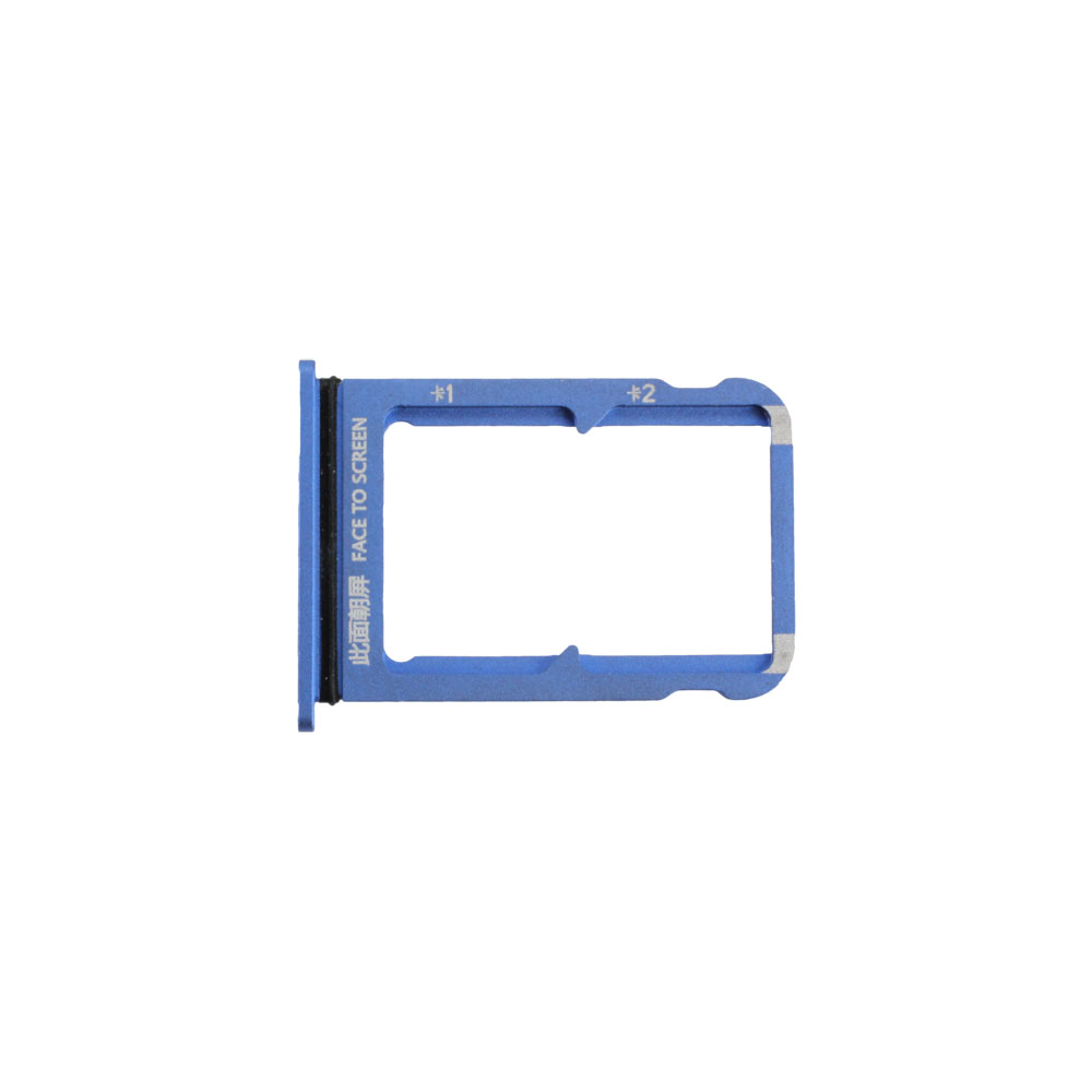 Sim Tray compatible with Xiaomi Mi 9, Blue (Dual-SIM)