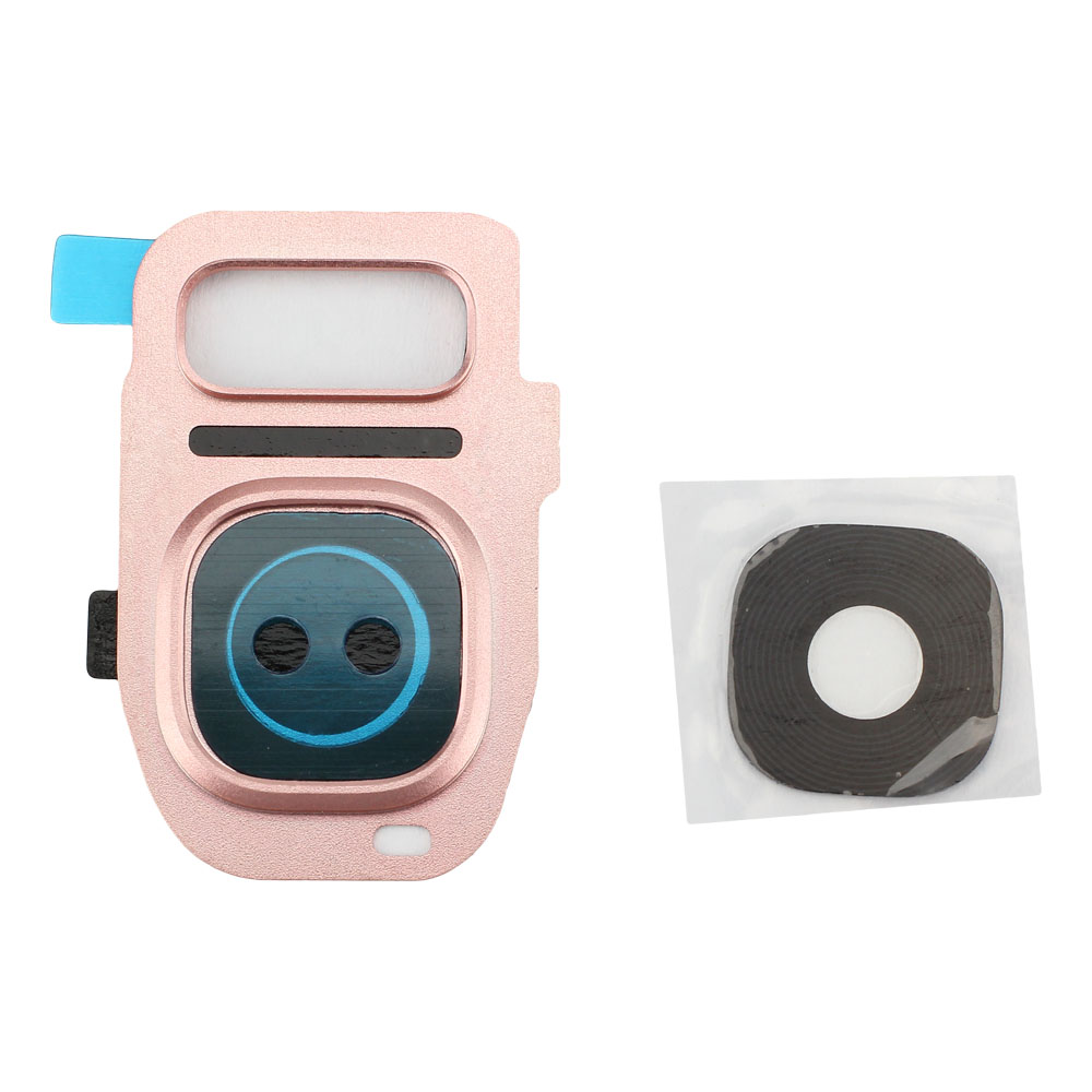 Kamera Linse Kompatibel zu Samsung Galaxy S7 Edge SM-G935F Pink