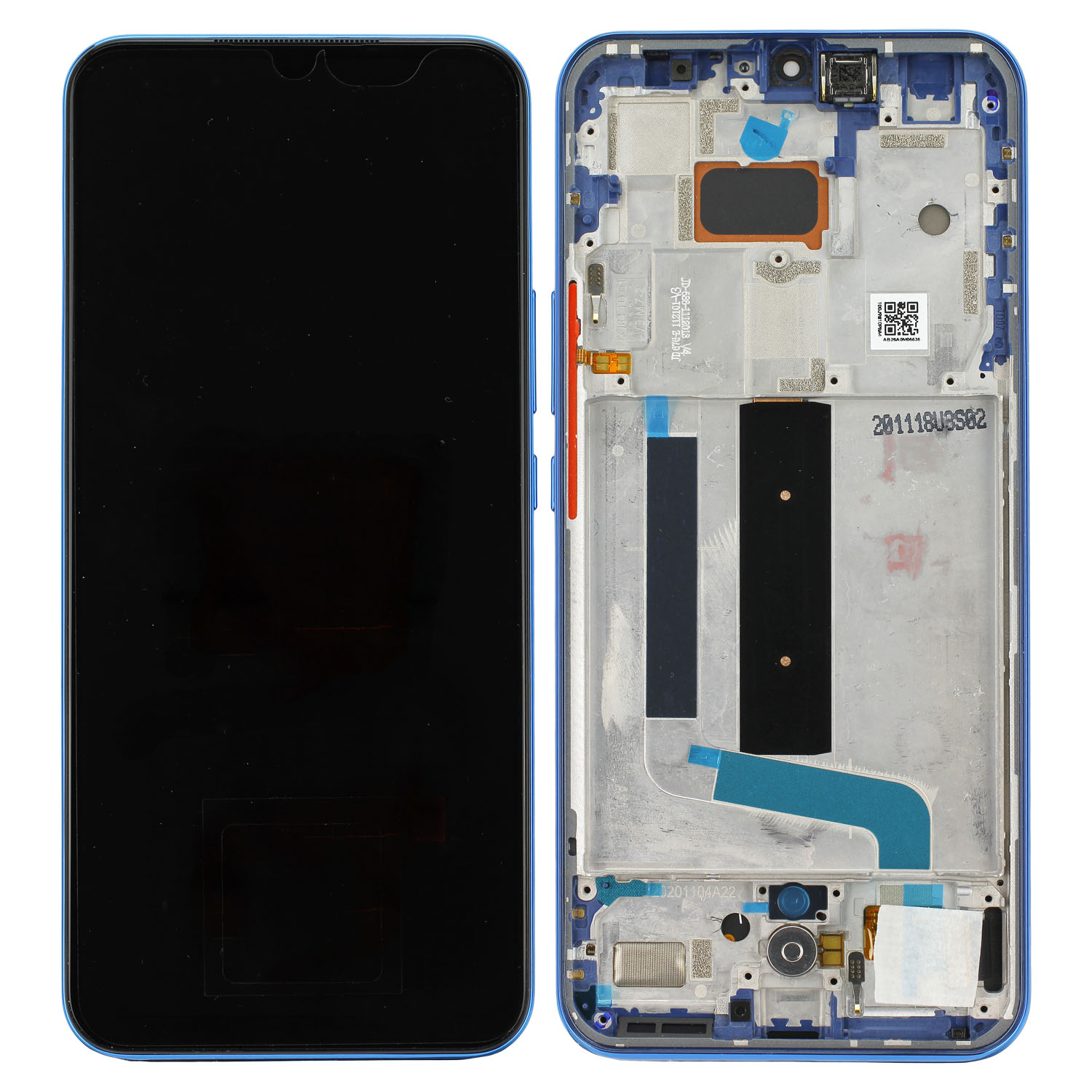 Xiaomi Mi 10 Lite 5G (M2002J9G) LCD Display, Aurora Blue Serviceware