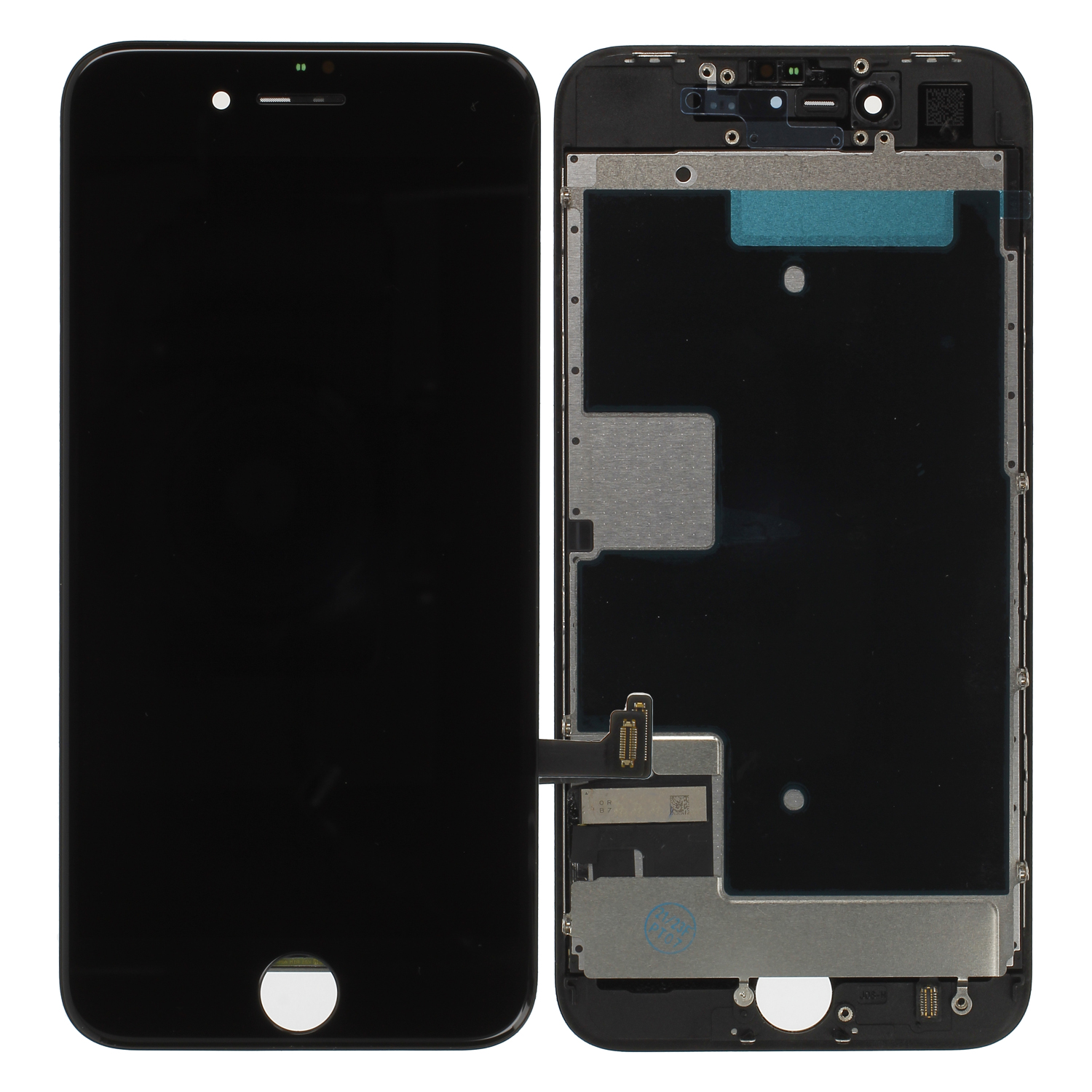 LCD Display kompatibel mit iPhone 8, SE 2 (2020), SE 2022 (A2783), Schwarz Refurbished inkl. Hitzeschutzblech